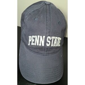 NWT (MSP $29) Penn State Embroidered Letters Navy Blue Strap-back Hat OSFM